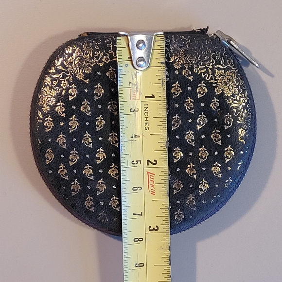 Vintage Navy Blue Leather Compact - Picture 9 of 9